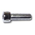 Midwest Fastener 1/4"-20 Socket Head Cap Screw, Chrome Plated Steel, 3/4 in Length, 10 PK 75044